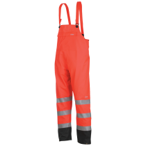 L.Brador Regnbukse – Vanntett, Høy Synlighet (800020141, Hivis oransje, 1 Stykk, størrelse-S)