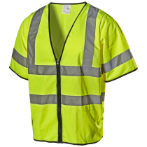 L.Brador Refleksvest – Høy synlighet, komfortabel passform (800051580, Gul, 1 Stykk, størrelse-L)