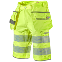 L.Brador Hi-Vis Shorts – God Slitestyrke, Komfort (800053237, Gul, 1 Stykk, størrelse-44)
