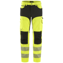 L.Brador Hi-Vis Servicebukse – Slitesterk, komfortabel (800053521, Gul/Svart, 1 Stykk, størrelse-44)