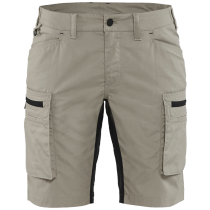 Blåkläder Dameshorts – Stretchpaneler, Øko-Tex ( 811501977, Brun/Svart, Dame, 1 Stykk, størrelse- C32)