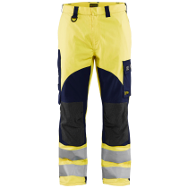 Blaklader Multinormbukse – Flammebeskyttelse, høy slitestyrke ( 811504643, Gul/Marine, 1 Stykk, størrelse-44 )