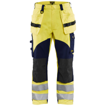 Blaklader Multinormbukse – Flammebeskyttelse, høy slitestyrke ( 811504669, Gul/Marine, 1 Stykk, størrelse-44 )