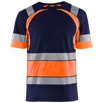 Blaklader T-skjorte – Moderne, myk komfort ( 811504810, Marine/Oransje, 1 Stykk, størrelse-XS )