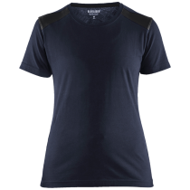 Blaklader T-skjorte – Tofarget, Damepassform ( 811509877, Marine/Svart, Dame, 1 Stykk, størrelse- XS)
