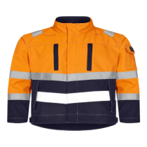 Tranemo Flammehemmende Jakke – Lett, Komfortabel (52348493-XS, Oransje/marine, 1 Stykk, størrelse-XS)