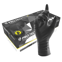 Unigloves PRO.TECT Svart HD+ Tungt Cuff Nitrilhansker, 1000 Stykk, Svart, SUG-GA0071-BLK-XS størrelse XS