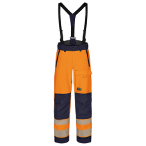 Tranemo Hi-Vis Skallbukse – Vind- og vanntett (43054693-XS, Oransje/marine, 1 Stykk, størrelse-XS)