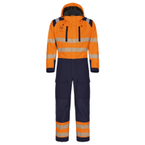 Tranemo Vinterdress – PFAS-fri, Vind- og vanntett (43154693-XS, Orange / Navy Blue, 1 Stykk, størrelse-XS)