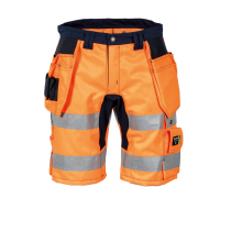 Tranemo Hi-Vis Dameshorts – Optimal Passform, Høy Komfort (43894493-34, Oransje/marine, 1 Stykk, størrelse-34)