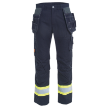 Tranemo Flammehemmende Håndverksbukse – Lett og Komfortabel (60518194-C44, Yellow / Navy blue, 1 Stykk, størrelse-C44)