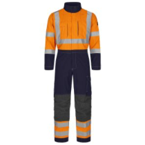 Tranemo Flammehemmende Kjeledress – Høy Slitestyrke, Sikkerhet (521184-XS, oransje/marine, 1 Stykke, størrelse-XS)