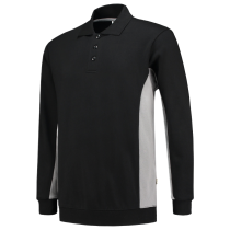 Tricorp Bi-Color Polo-neck Genser, Svartgrå, 1 Stykk, SUT-302003-Svartgra-3XL, størrelse 3XL