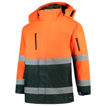 Tricorp Hood Bi-Color Parka, ISO 20471, Fluororange Grønn, 1 Stykk, SUT-403004-Fluororange Grnn-3XL, størrelse 3XL