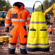 Varselkjeledresser og varselforklær