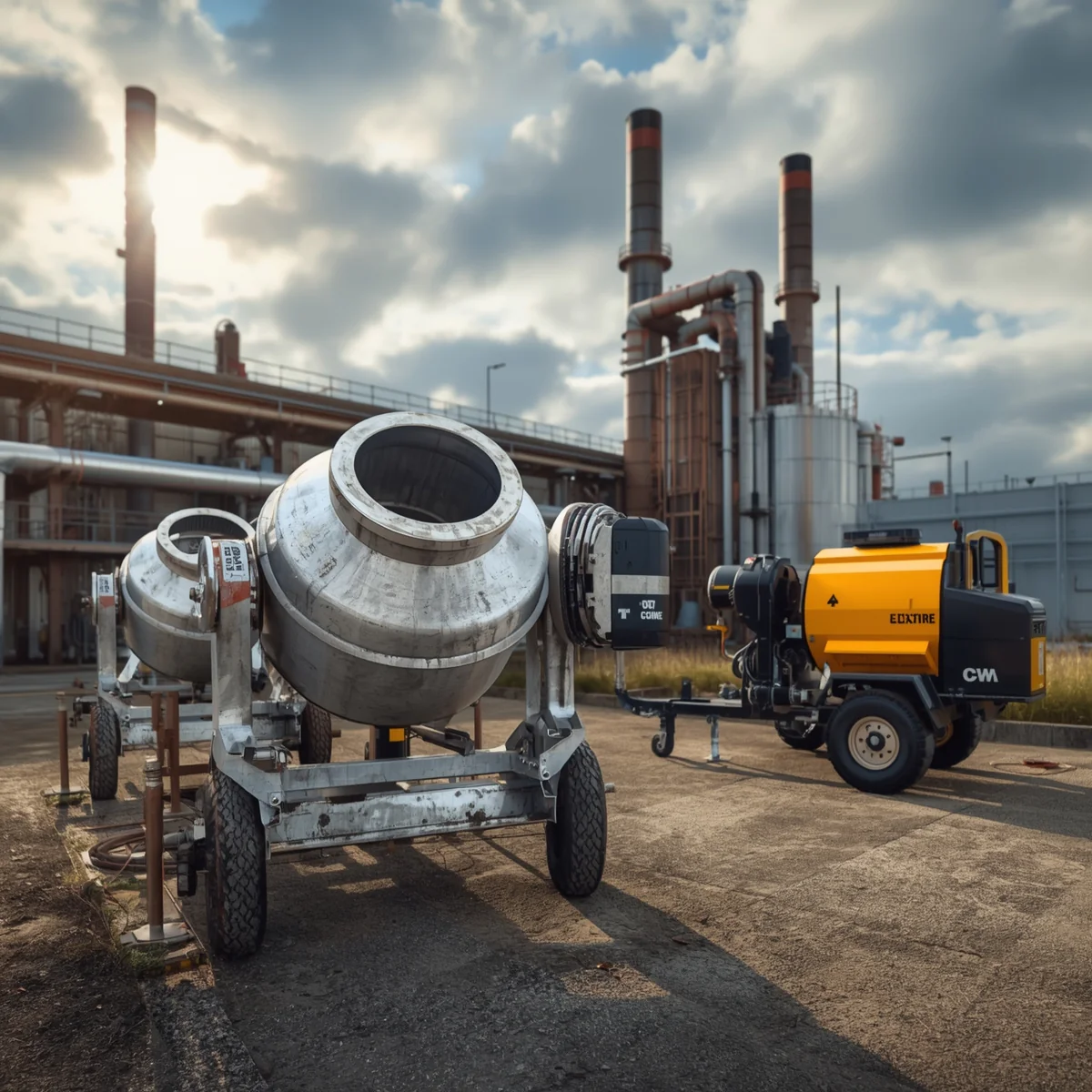 Betongblander, Elektrisk Miksere