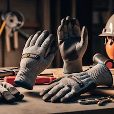 Strikkede arbeidshansker