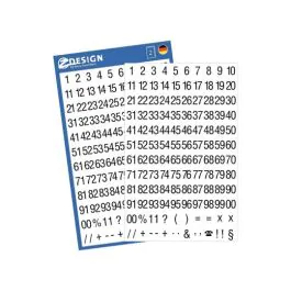 Avery Nummereringsetiketter – Enkel Organisering ( 3721, Svart, 10 Poser, 21 pt / 5 )