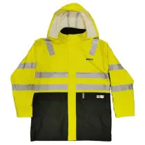Jobmaster Regnjakke – Ekstra Lang, Olje- og Syrebestandig ( 1218-S, Gul, 1 Stykk, Størrelse-S )
