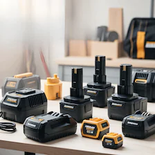 Batteri og Lader Til Akkumaskiner