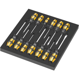 Wera 9714 - Meiselskruesett med skuminnsats 1 - Skrutrekkersett, 13 Deler