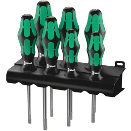 Wera Kraftform Plus TORX® Skrutrekker Set – Ergonomisk, Holdfunksjon ( 05223161001, 1 Boks )