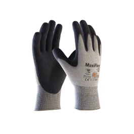 ATG MaxiFlex Elite ESD-hansker, unisex, gråmelert, 12 par, størrelse 7-12, SBG-1000296