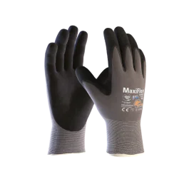 ATG MaxiFlex Ultimate Ad-Apt HT-hansker, unisex, grå, 12 par, størrelse 5-12, SBG-1000301