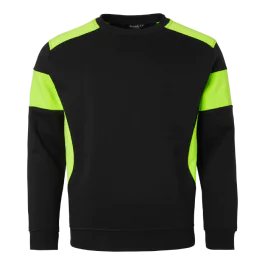Top Swede 221 Svette, Unisex, Fargevalg: Svart/fluorescerende gul og Navy/fluorescerende gul, Størrelser: XS-5XL, SBG-1000665