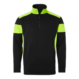 Top Swede 222 Svette/Sweat, Unisex, Svart/Navy/fluorescerende gul, Størrelse XS-5XL, SBG-1000666
