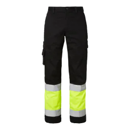 Top Swede 2070 Bukser, Herre, Svart/Navy/Fluorescerende Gul, Størrelse C46-C156, D96-D120, SBG-1000824