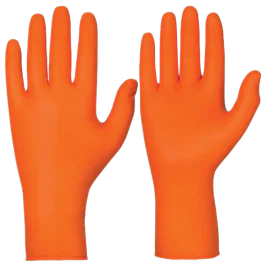 Granberg Kjemikaliebestandige Hansker – Høy slitestyrke, oransje (S-2XL), 100 Stykk, SGR-114-940