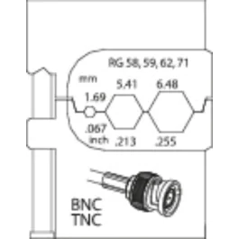 Gedore Blue Line, 8140-14, modulinnsats for koaksialkabler, 1 stk., SGD-1830694