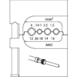 Gedore Blue Line, 8140-18, modulinnsats for tunge koblinger, 1 stk., SGD-1830732