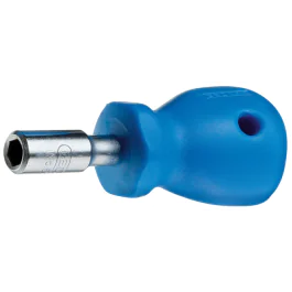 Gedore Blue Line, 670 K, bitsskrutrekker 1/4 tomme, kort mønster 80 mm, 1 stk., SGD-1953796