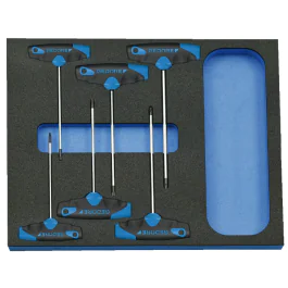 Gedore Blue Line, 2005 CT2-2142 TX, 6-stk skrutrekkersett i CT-modul, 1 sett, SGD-2016559