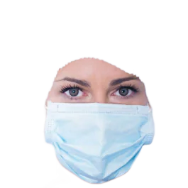Granberg Kirurgiske Masker – Høy Partikkelfiltrering (210.0022E, Blå hvit, 50 Stykk, størrelse-Gratis størrelse)