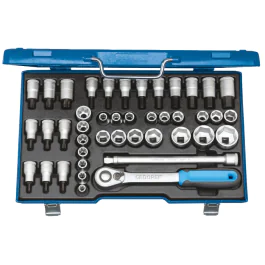 Gedore Blue Line, ITX 19 INU-20, 42-stk stikkontaktsett, 1/2 tomme, 1 sett, SGD-2546000