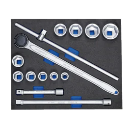 Gedore Blue Line, 2005 CT3-32, 14-stk sokkelsett 3/4 tommer i CT-modul, 1 sett, SGD-2752727