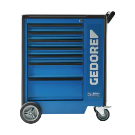 Gedore Blue Line, 2004 0511 E, Verktøyvogn med sikre låseskuffer, 1 stk., SGD-2827360