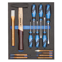 Gedore Blue Line, TS CT2-2154SK-119, verktøysett i 2/4 Ct verktøymodul, 1 sett, SGD-2957221