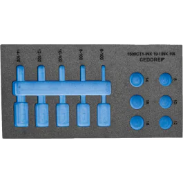 Gedore Blue Line, EI-1500 CT1-INX 19LK, Empty Check-Tool Module, 1 sett, SGD-2957949