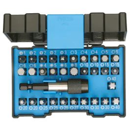 Gedore Blue Line, 666-032-J, 32-stk Industry Bit Box, 1 sett, SGD-2993228