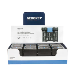 Gedore Blue Line, VS 666-006, skjerm med 16x bitboks, muttersett, 1 stk., SGD-3000036