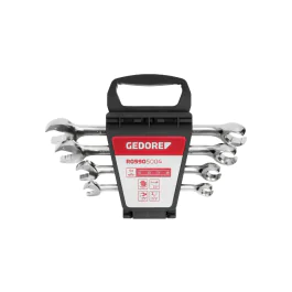 Gedore Red Line, R05905004, 4-stk kombinasjon skrallenøkkelsett 10-19 mm, 1 sett, SGD-3300032