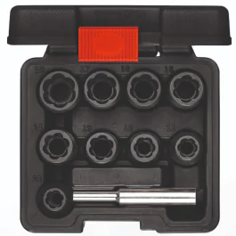 Gedore Red Line, R68003010, 10-stk Grooves Extractors 1/2 tomme, 10-19 mm, 1 sett, SGD-3300034