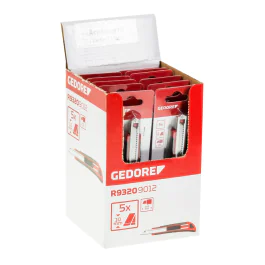 Gedore Red Line, R93209012, 10-stk skjermkutterblad, 9 mm, 1 sett, SGD-3301790