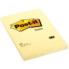 3M Post-It Notater – Ideell for Notater, Uten Linjer (3M659, 48 Eske)