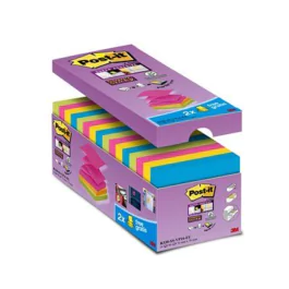 3M Post-it Z-Klistrelapper – Super Sticky, Assorterte Farger (3M7100035016, 1 Eske)