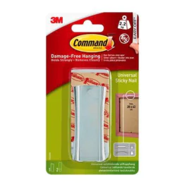 3M Command Universal Bildeoppheng, Ekstra Stort, Metall, 1 Oppheng + 2, SDC-1006